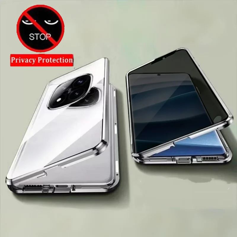 Anti-peeping Privacy Double Side Glass Phone Case For Redmi 14C Note 13 14 15 Pro Plus 5G Lens Protect Metal Bumper Cover Cases
Anti-peeping Privacy Double Side Glass Phone Case For Redmi 14C Note 13 14 15 Pro Plus 5G Lens Protect Metal Bumper Cover Cases