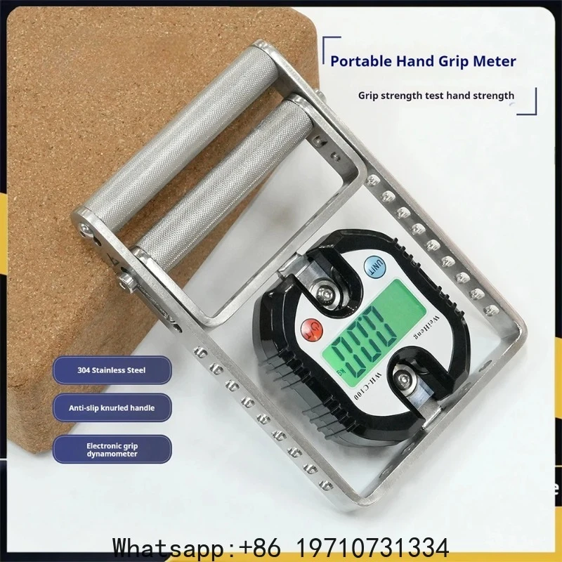 Finger Flexor Strength Tester with LCD Screen - Portable Digital Display Spring Grip Exerciser