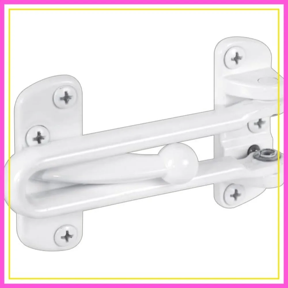 Swing Bar Door Lock for Hinged Swing-In Doors – 3-7/8 in. Bar, Diecast Zinc, White Finish, Single Pack
Swing Bar Door Lock for Hinged Swing-In Doors – 3-7/8 in. Bar, Diecast Zinc, White Finish, Single Pack