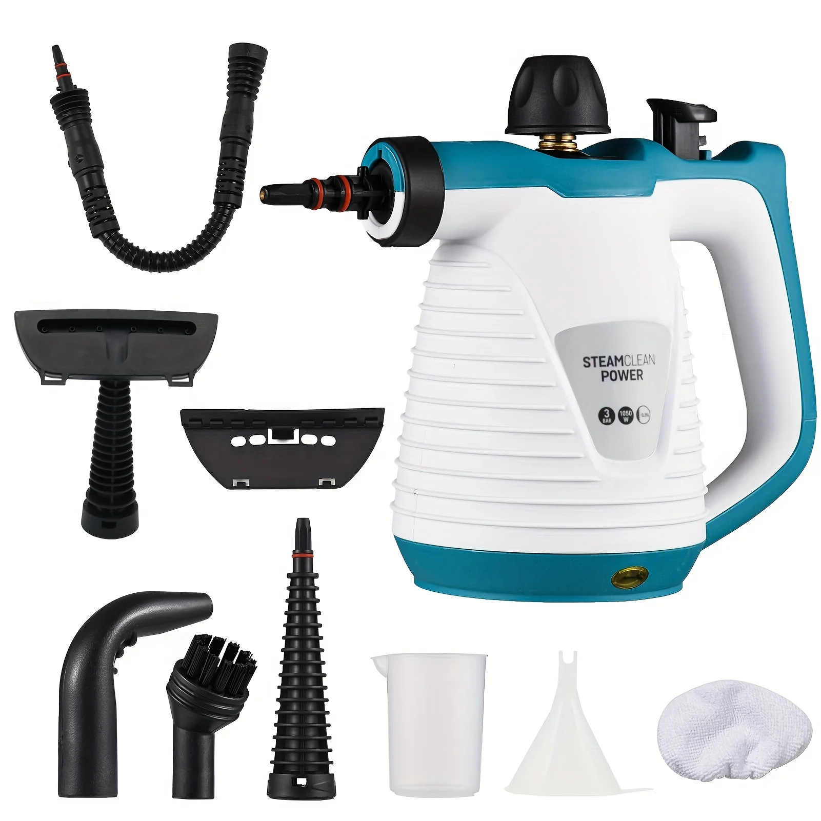 Handheld Steam Cleaner High Temperature Pressurized with 9Pc Accessory Kitchen Range Hood Disinfection & Cleaning Steamer
Handheld Steam Cleaner High Temperature Pressurized with 9Pc Accessory Kitchen Range Hood Disinfection & Cleaning Steamer
