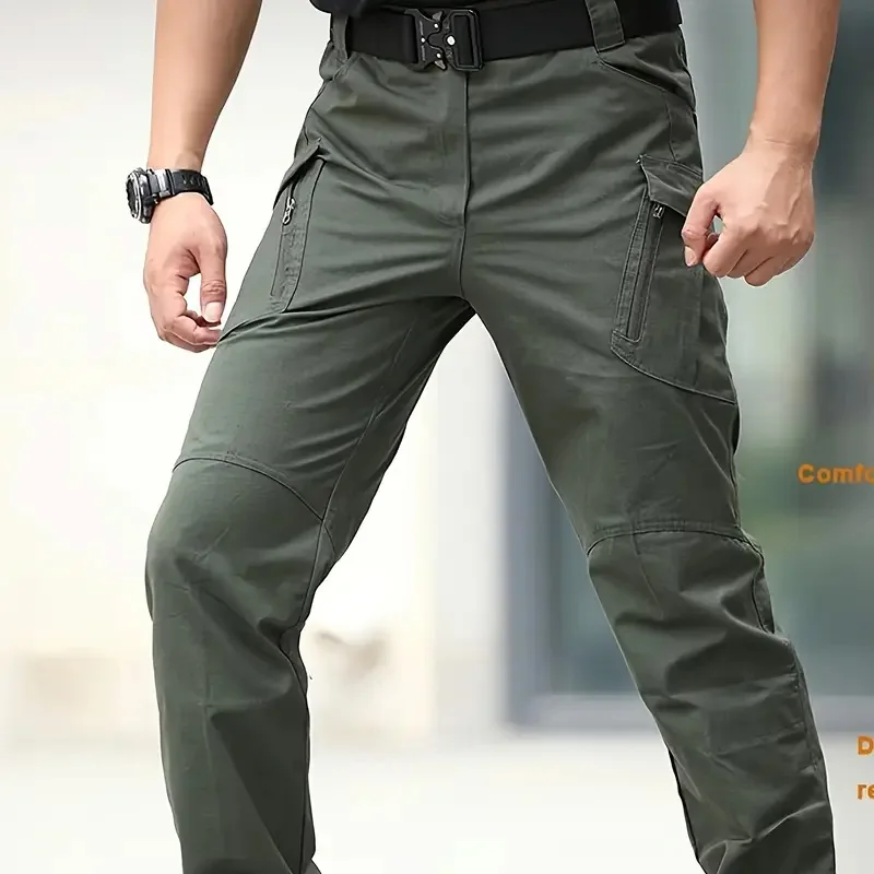 Men's Spring and Autumn Tactical Cargo Pants Multi-pocket Solid Casual Pants Mountaineering Fishing Outdoor Travel Truck Pants
Men's Spring and Autumn Tactical Cargo Pants Multi-pocket Solid Casual Pants Mountaineering Fishing Outdoor Travel Truck Pants