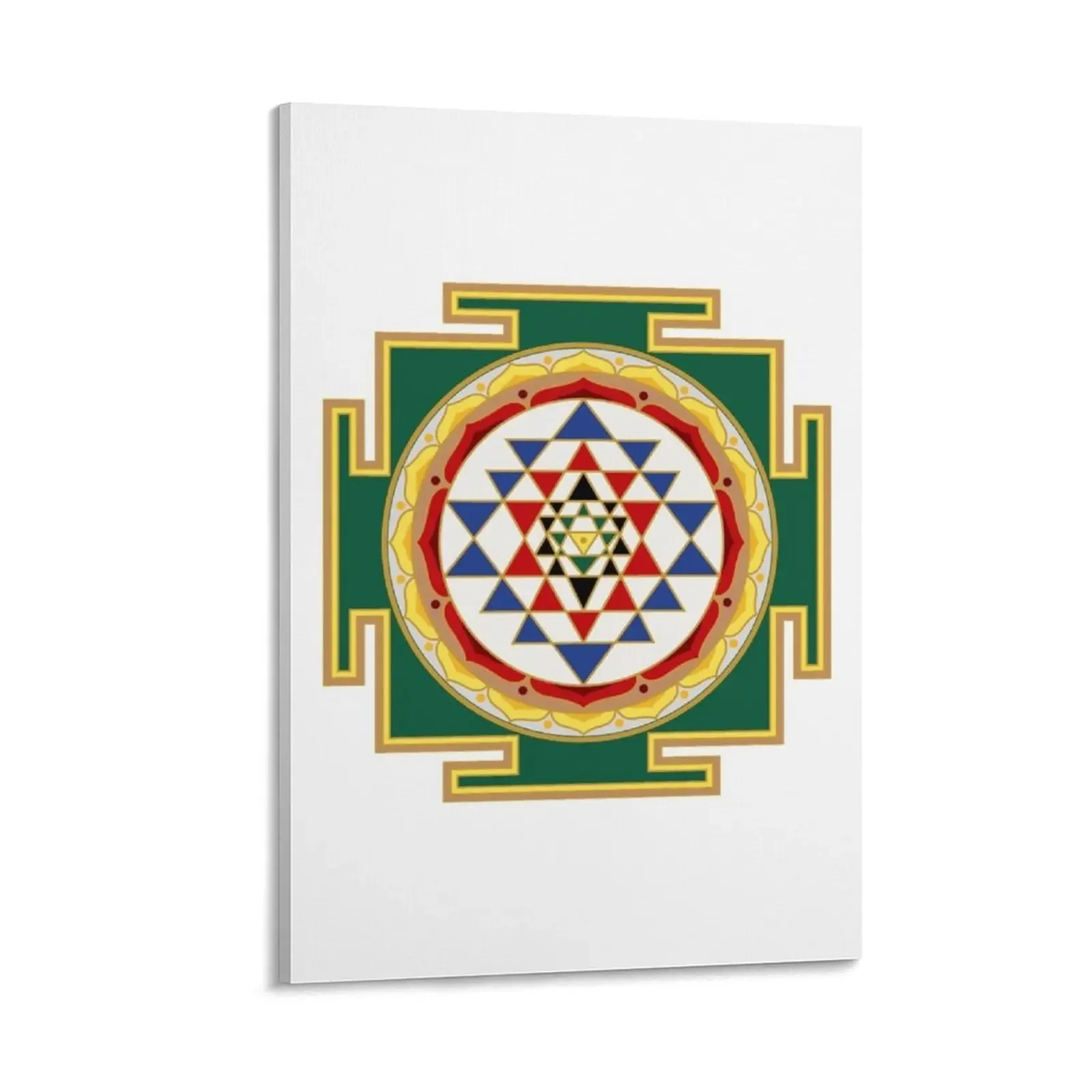 Sri Yantra in traditional colors Canvas Painting Paintings on the wall house decorations
Sri Yantra in traditional colors Canvas Painting Paintings on the wall house decorations