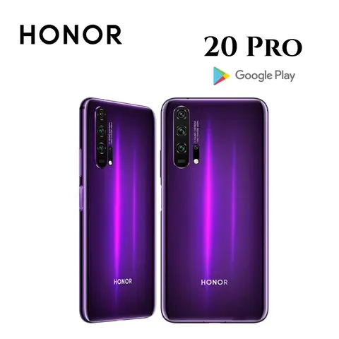 HUAWEI-HONOR 20 Pro,Smartphone Android,6.26 inch,8+128GB ROM,Dual SIM,Mobile phones,Google Play Store,48MP,4G Network,Cellphones