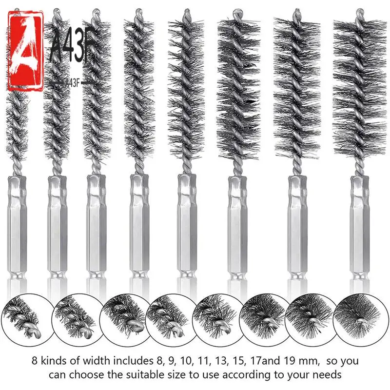 A43F-8 шт., набор сверл для проволочной щетки с шестигранным хвостовиком 1/4 дюйма, скручивающая щетка из стальной проволоки, подходит для сверления перкуссии
A43F-8 шт., набор сверл для проволочной щетки с шестигранным хвостовиком 1/4 дюйма, скручивающая щетка из стальной проволоки, подходит для сверления перкуссии