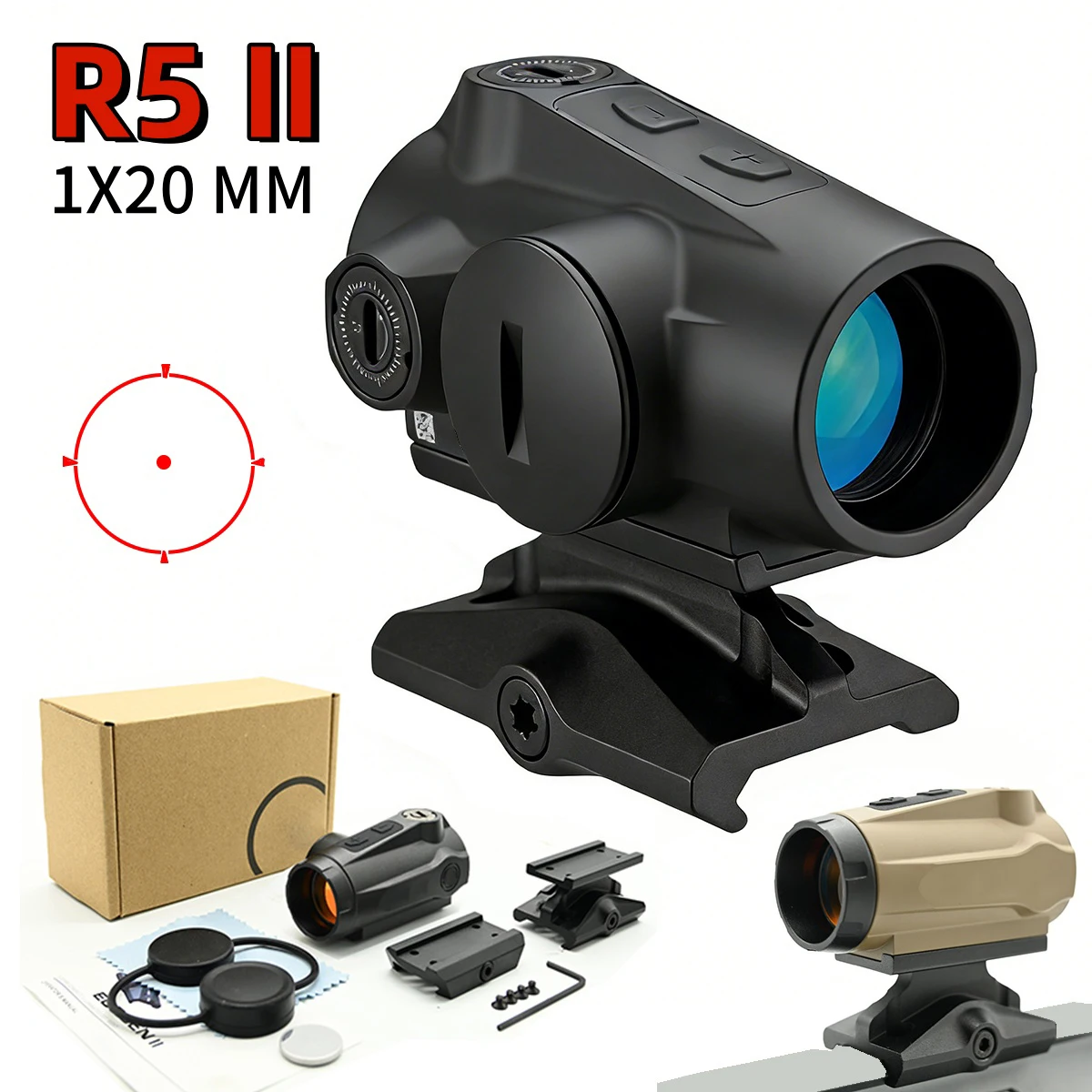 Тактический голографический прицел R5 GEN II 1x20MM с красной точкой и датчиком движения для крепления 20 мм
Тактический голографический прицел R5 GEN II 1x20MM с красной точкой и датчиком движения для крепления 20 мм