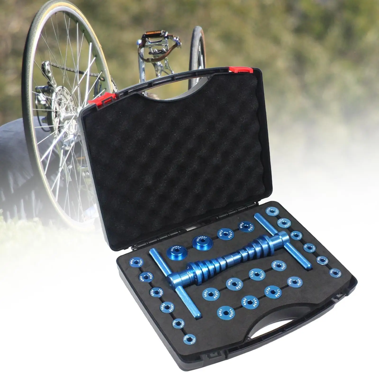 Bike Bearing Press Set Bearing Installation Tools Repairing Turning Point for Wheels Hub Maintenance Universal
Bike Bearing Press Set Bearing Installation Tools Repairing Turning Point for Wheels Hub Maintenance Universal