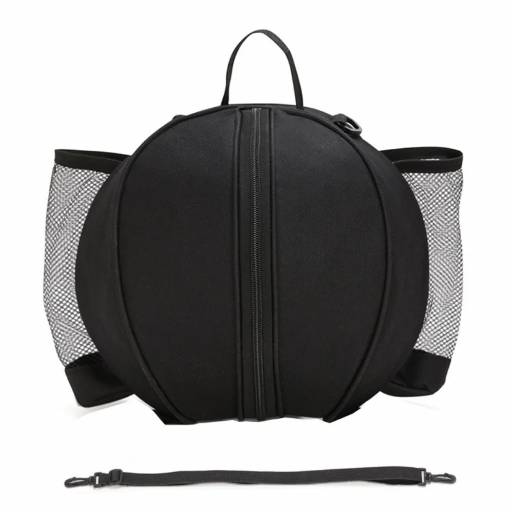 Round Basketball Bag Detachable Shoulder Strap Double Mesh Pockets Sports Ball Carrier Oxford Fabric Anti-Tearing
Round Basketball Bag Detachable Shoulder Strap Double Mesh Pockets Sports Ball Carrier Oxford Fabric Anti-Tearing