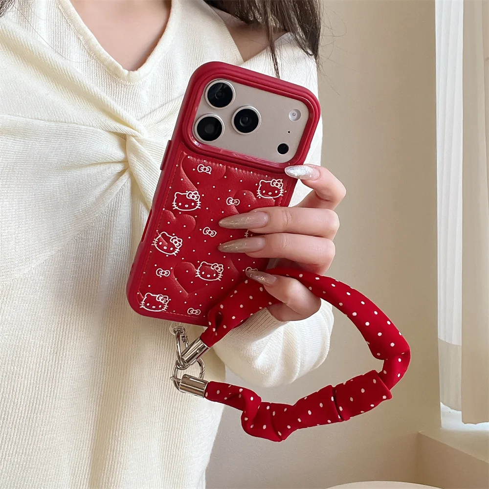 INS leather Simple Polka Dot Line Hellokitty Cute phone case for iPhone 16 Pro 13 14 15 17 Pro Max Cases With Chain shockp Funda
INS leather Simple Polka Dot Line Hellokitty Cute phone case for iPhone 16 Pro 13 14 15 17 Pro Max Cases With Chain shockp Funda