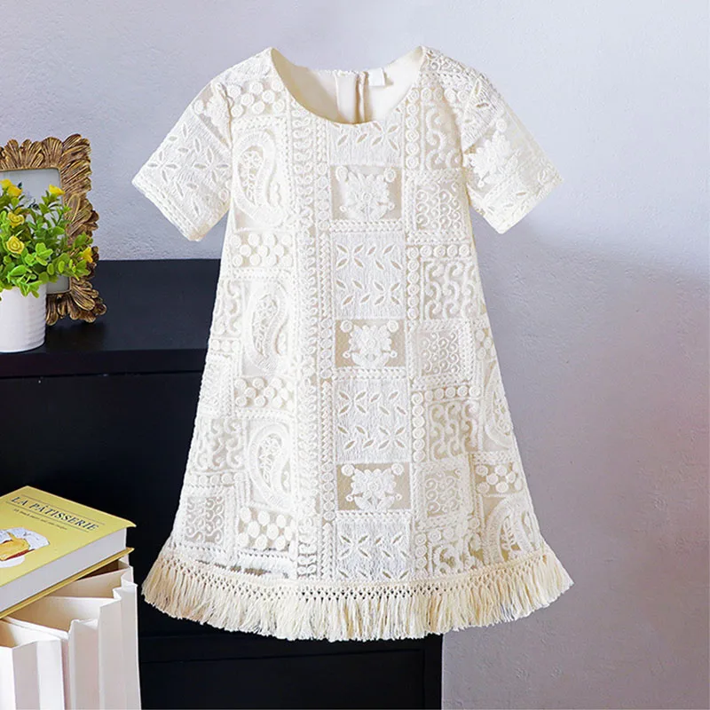 Hollow Out Dress Summer Clothes For Girls Summer Spring New 2026 Tassels Little Girls Outfits Lace White Dresses Party 4 5 6 7
Hollow Out Dress Summer Clothes For Girls Summer Spring New 2026 Tassels Little Girls Outfits Lace White Dresses Party 4 5 6 7