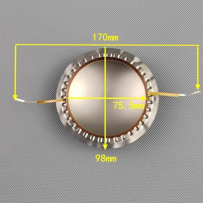 1PC GHXAMP 75.5mm high-frequency Tweeter Voice Coil imported Titanium film Flat wire for ERIC 75 Core replacement parts
1PC GHXAMP 75.5mm high-frequency Tweeter Voice Coil imported Titanium film Flat wire for ERIC 75 Core replacement parts
