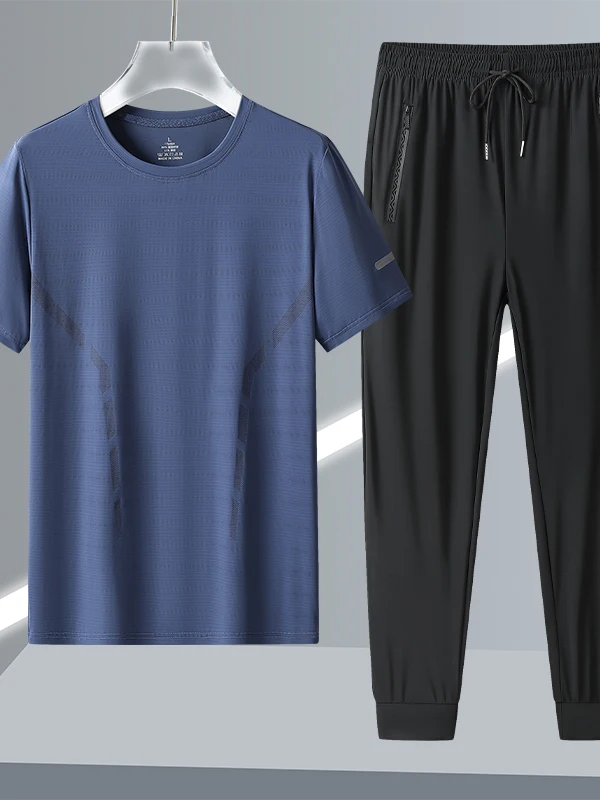 Мужская спортивная одежда Ice Silk ort Sve Футболка Fitn Running Summer Cool Feeling Комплект из двух предметов Повседневная одежда Полиэфирное волокно
Мужская спортивная одежда Ice Silk ort Sve Футболка Fitn Running Summer Cool Feeling Комплект из двух предметов Повседневная одежда Полиэфирное волокно