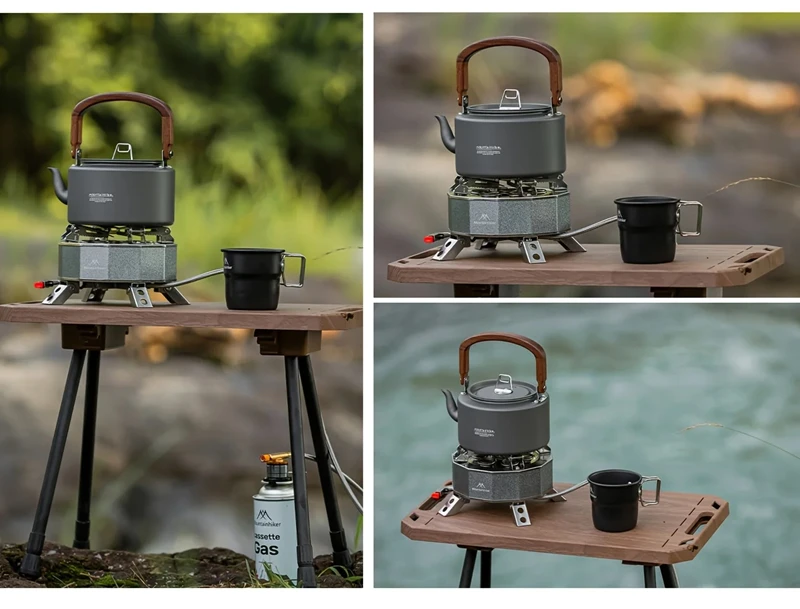 Hot Sale Durable Aluminum Alloy Camping Teapot Ergonomic Wooden Handle Lightweight Portable Cookware for Outdoor Hiking&Picnics
Hot Sale Durable Aluminum Alloy Camping Teapot Ergonomic Wooden Handle Lightweight Portable Cookware for Outdoor Hiking&Picnics