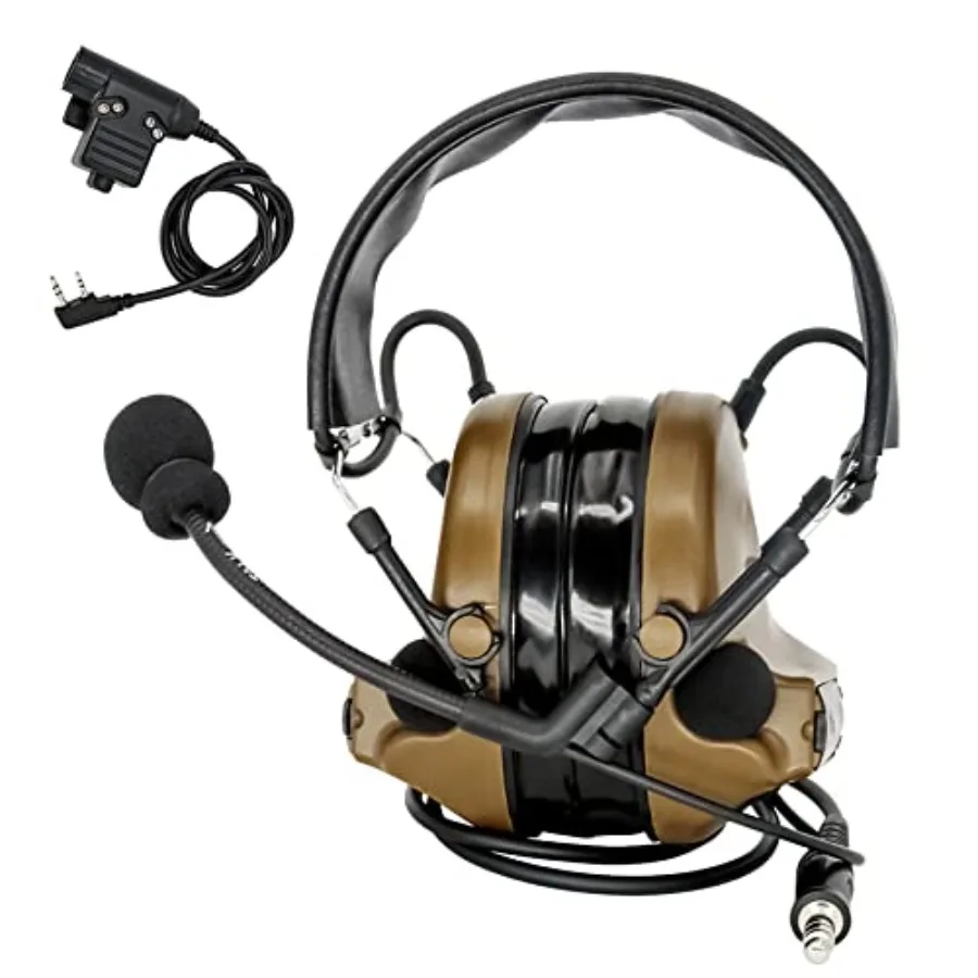 Tactical Headset, Sound Pickup Noise Reduction and Ken 2 Pin PTT for Airsoft Activities
Tactical Headset, Sound Pickup Noise Reduction and Ken 2 Pin PTT for Airsoft Activities