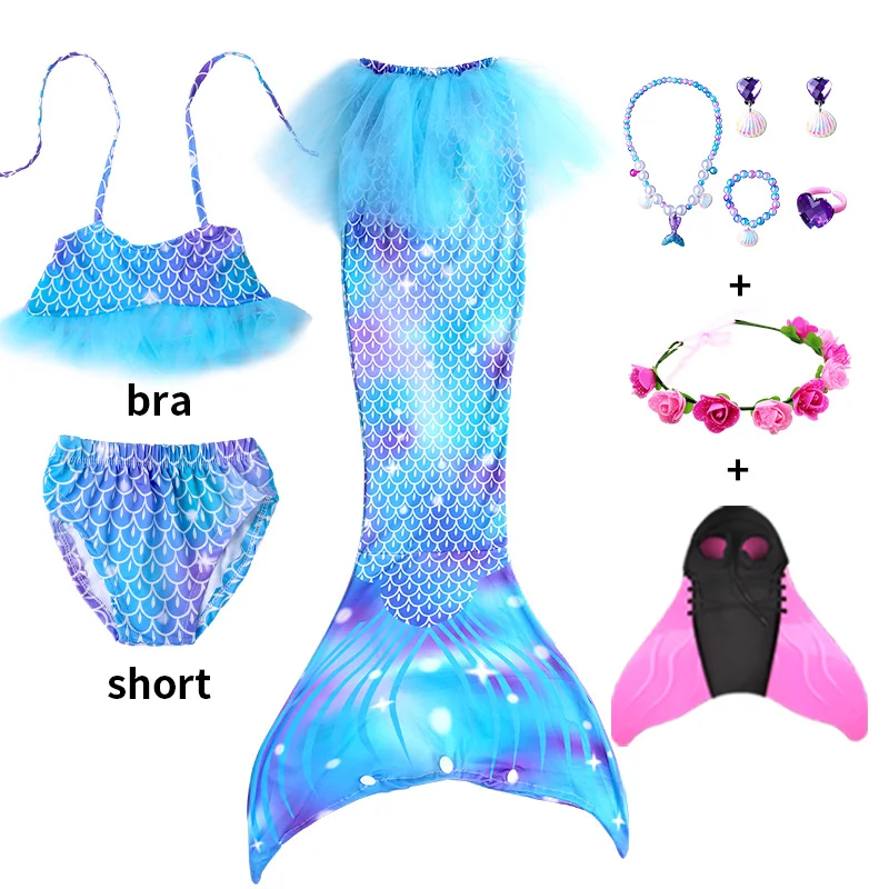 Mermaid Tail for Swimming for Girls Mermaid Cosplay Costume Swimsuit Beach Bikini Can Add Flippers with Necklace
Mermaid Tail for Swimming for Girls Mermaid Cosplay Costume Swimsuit Beach Bikini Can Add Flippers with Necklace