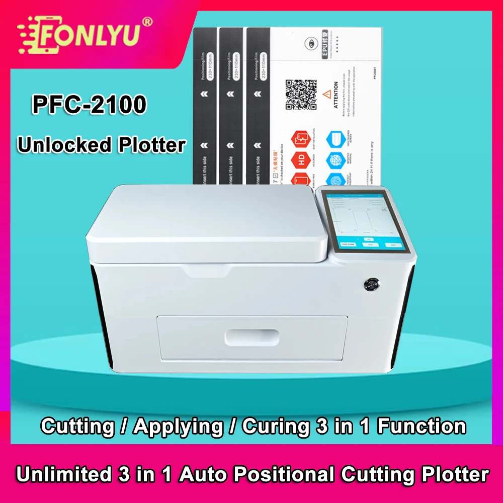 FONLYU PFC-2100 Unlocked Intelligent Cutting & Laminating 3-in-1 Machine Auto-positioning for Film Lamination with Various Film
FONLYU PFC-2100 Unlocked Intelligent Cutting & Laminating 3-in-1 Machine Auto-positioning for Film Lamination with Various Film