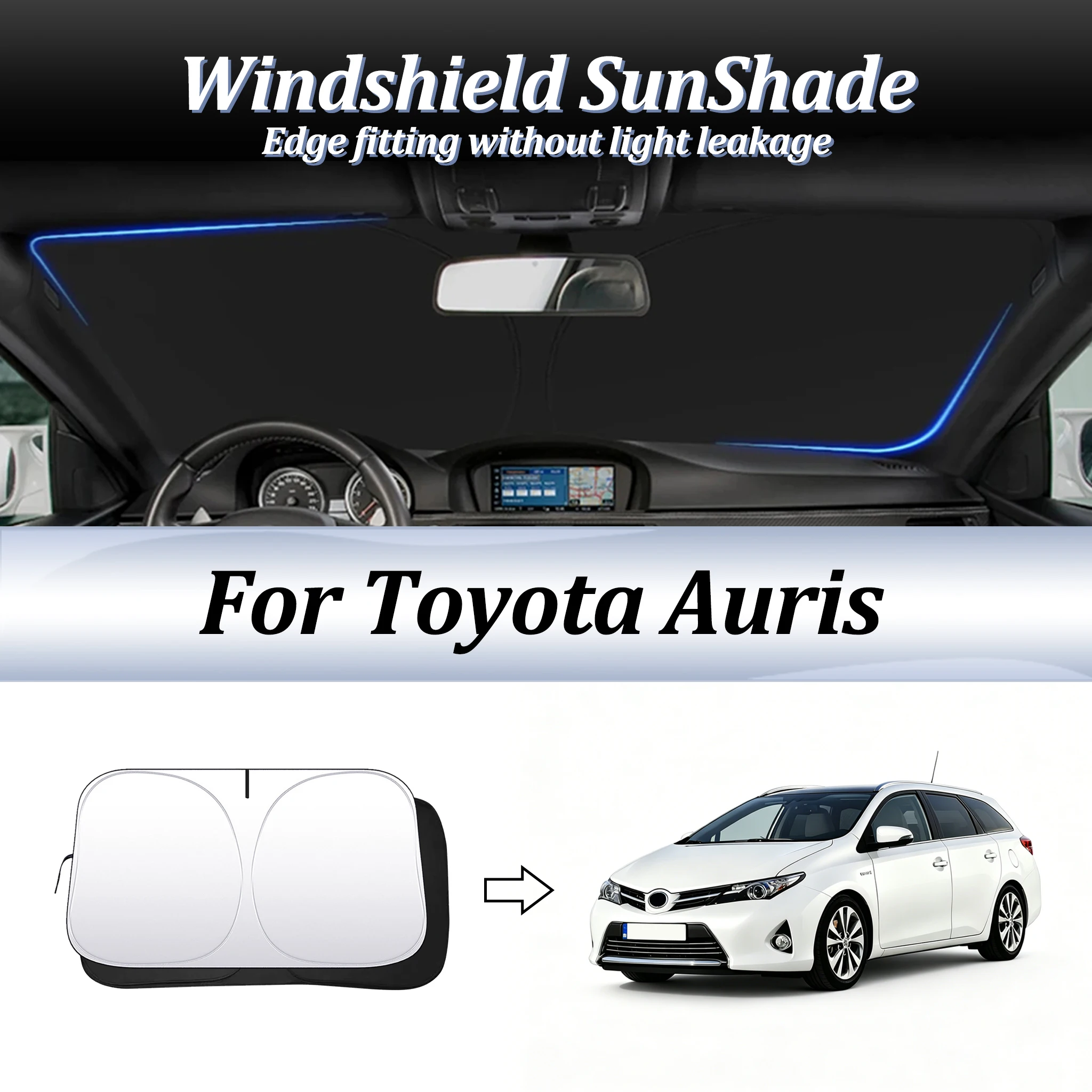 For Toyota Auris Car Windshield SunShade Beat the Heat Foldable Blocks UV Rays Sun Shade Lightproof Heat Shield Auto Accessories
For Toyota Auris Car Windshield SunShade Beat the Heat Foldable Blocks UV Rays Sun Shade Lightproof Heat Shield Auto Accessories