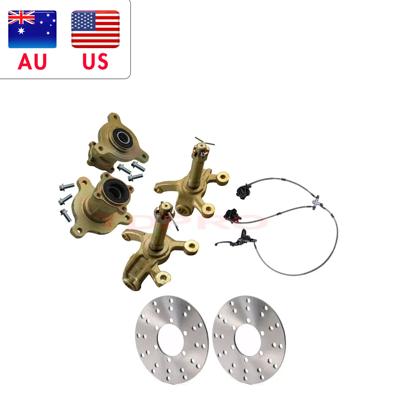 Steering Knuckle Spindle 3 Lug Front Wheel Hub + Disc Brake Caliper For ATV QUAD BUGGY 4 WHEELERS DRIFT TRIKE GO KART MINI BIKE
Steering Knuckle Spindle 3 Lug Front Wheel Hub + Disc Brake Caliper For ATV QUAD BUGGY 4 WHEELERS DRIFT TRIKE GO KART MINI BIKE