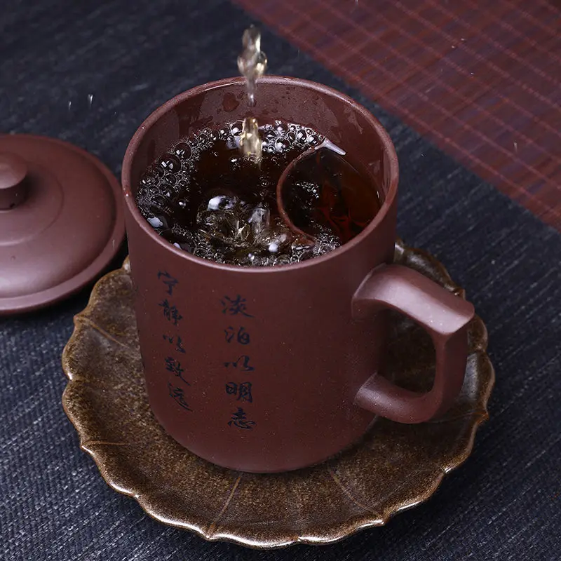 450ml Purple Clay Tea Cup,Original Mine Purple Clay Tea Set Compartment for Brewing Tea,Hand Engraved Cup with Lid,Gift Giving
450ml Purple Clay Tea Cup,Original Mine Purple Clay Tea Set Compartment for Brewing Tea,Hand Engraved Cup with Lid,Gift Giving