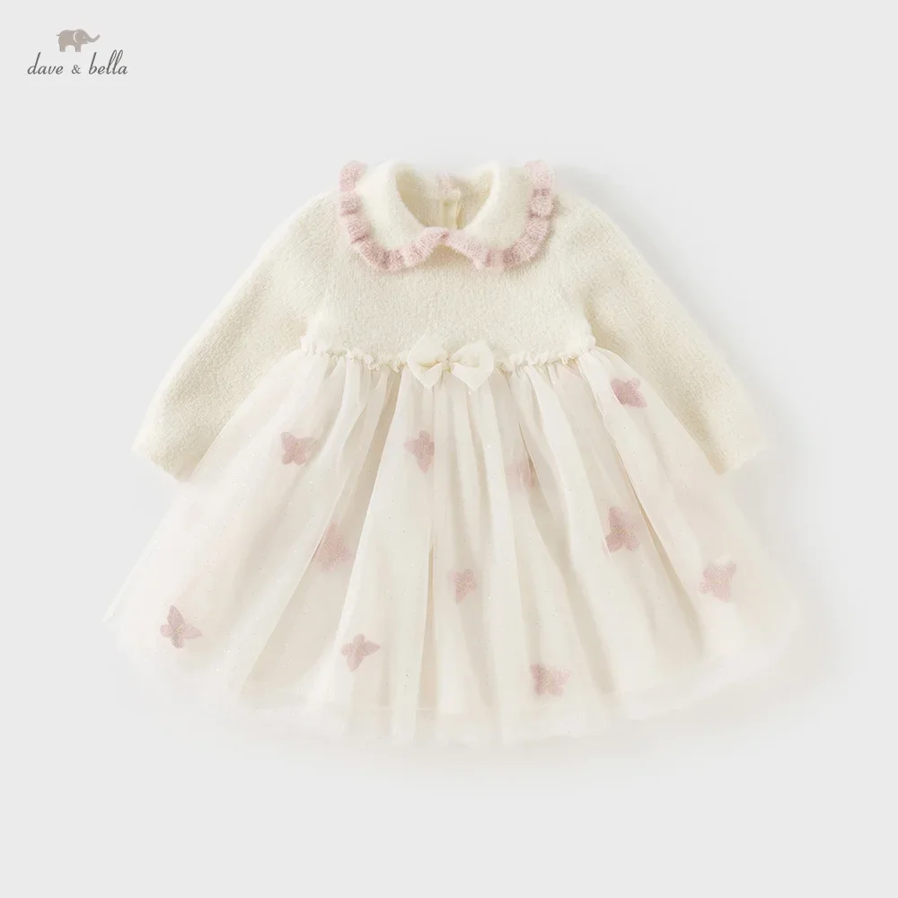 Dave Bella Girls Baby Sweater Dress Children Gentle Sweet Cute Mesh Butterfly Embroidery Long Sleeved Party Outdoor DB4243761
Dave Bella Girls Baby Sweater Dress Children Gentle Sweet Cute Mesh Butterfly Embroidery Long Sleeved Party Outdoor DB4243761