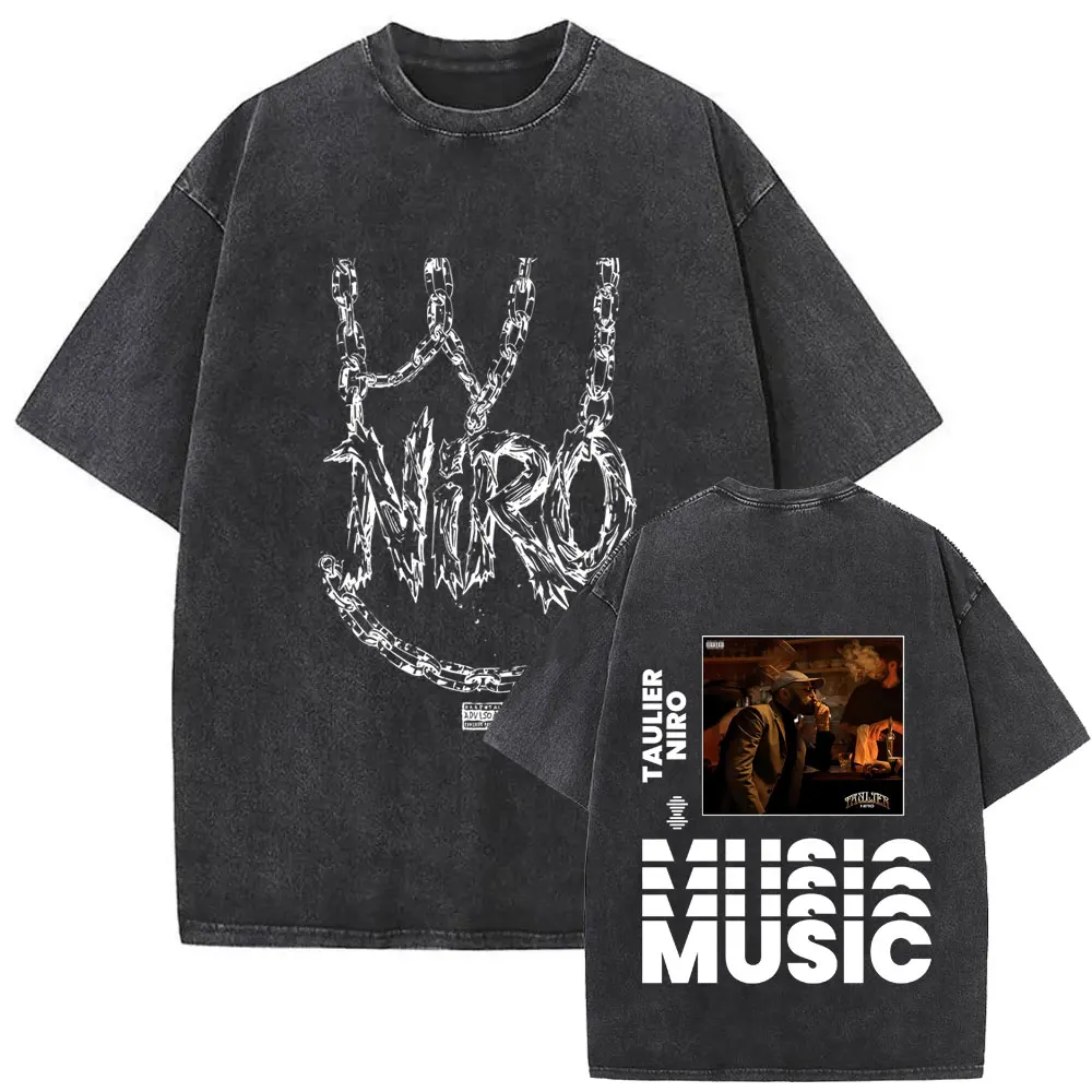 Rapper Niro Taulier Album Graphic Washed T-shirt Male Vintage Casual Oversized T Shirts Tops Men Women Hip Hop Rock Streetwear 
Rapper Niro Taulier Album Graphic Washed T-shirt Male Vintage Casual Oversized T Shirts Tops Men Women Hip Hop Rock Streetwear