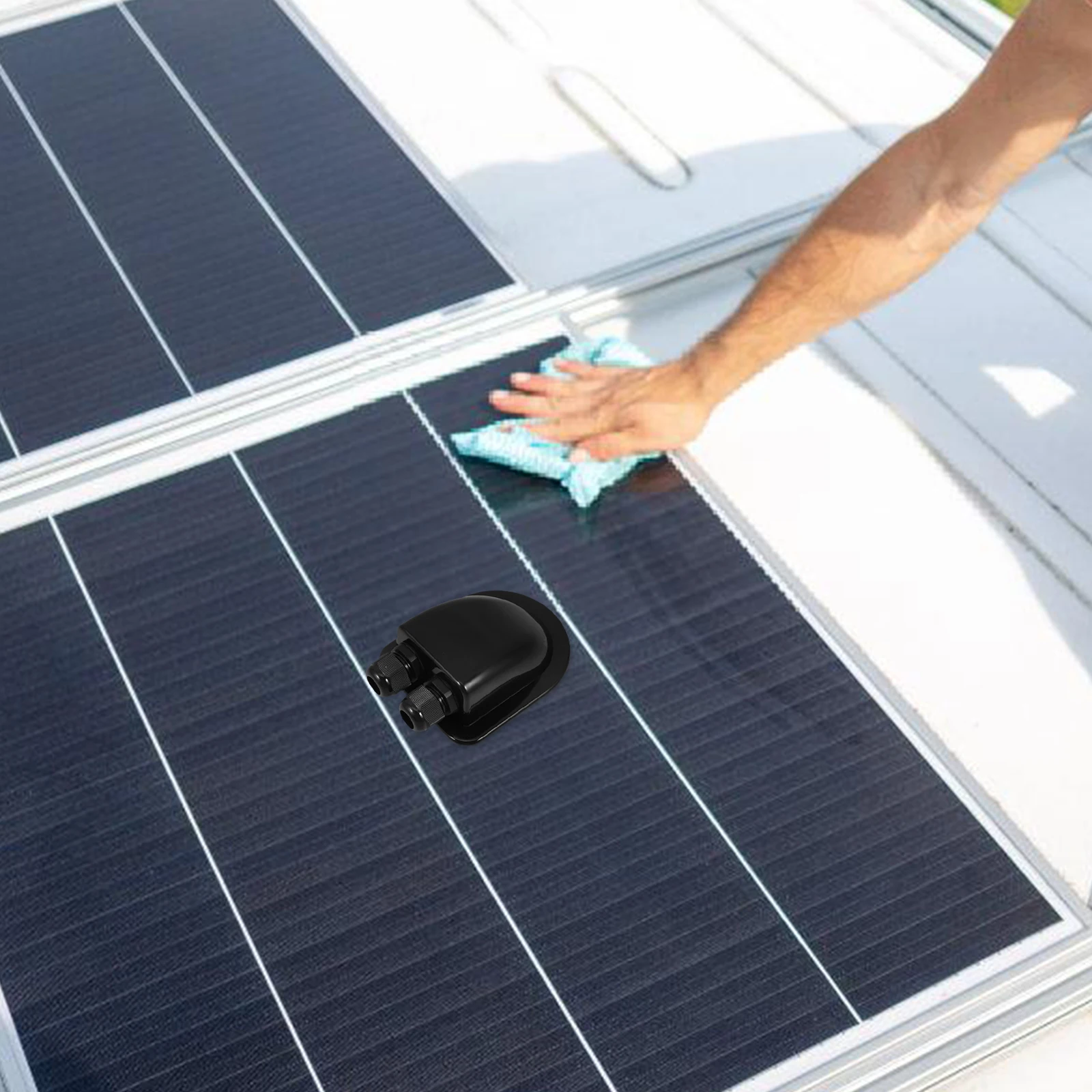 Dual Panel Cable Rv Marine Entry Gland Roof Wire Connector Durable Solar Junction Box For Yacht Camper Accessories Lightweight
Dual Panel Cable Rv Marine Entry Gland Roof Wire Connector Durable Solar Junction Box For Yacht Camper Accessories Lightweight