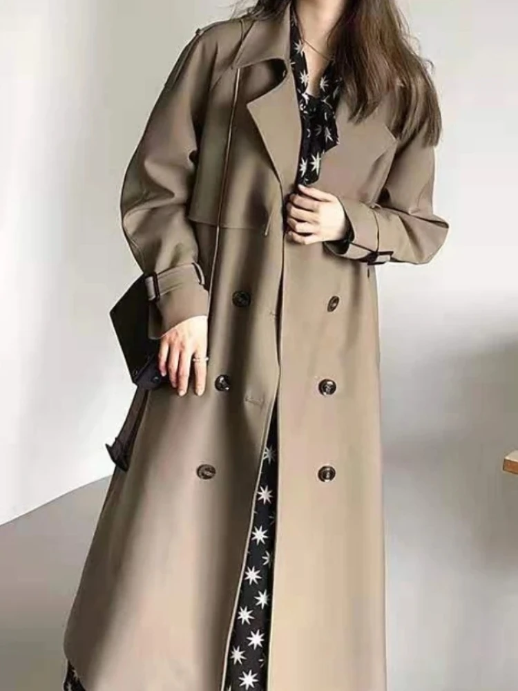 Women Casual Double Breasted Long Trend Coat Loose Autumn Winter Sashes Windbreaker Office Lady Long Sleeve Outwear Overcoat
Women Casual Double Breasted Long Trend Coat Loose Autumn Winter Sashes Windbreaker Office Lady Long Sleeve Outwear Overcoat