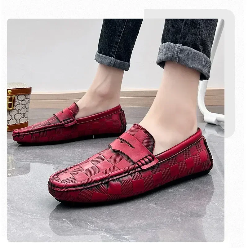 Moccasins Handmade Men's Shoes 2024 New Top Layer Cowhide Men's Leather Shoes Breathable Authentic Leather Loafers
Moccasins Handmade Men's Shoes 2024 New Top Layer Cowhide Men's Leather Shoes Breathable Authentic Leather Loafers