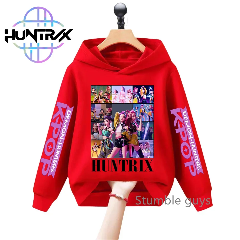 Kids KPop Demon Hunters Autumn Boys Girls Hoodie Long Sleeve Sweatshirt Sportswear Anime Clothes Casual Fashion
Kids KPop Demon Hunters Autumn Boys Girls Hoodie Long Sleeve Sweatshirt Sportswear Anime Clothes Casual Fashion