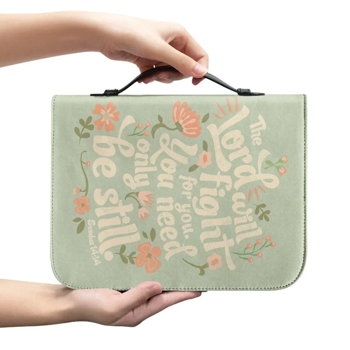 New Leather Bible Cover Carrying Text Floral Design Book Case Church Bag Bible Protective Handle Zippered Pocket Perfect Brand
New Leather Bible Cover Carrying Text Floral Design Book Case Church Bag Bible Protective Handle Zippered Pocket Perfect Brand