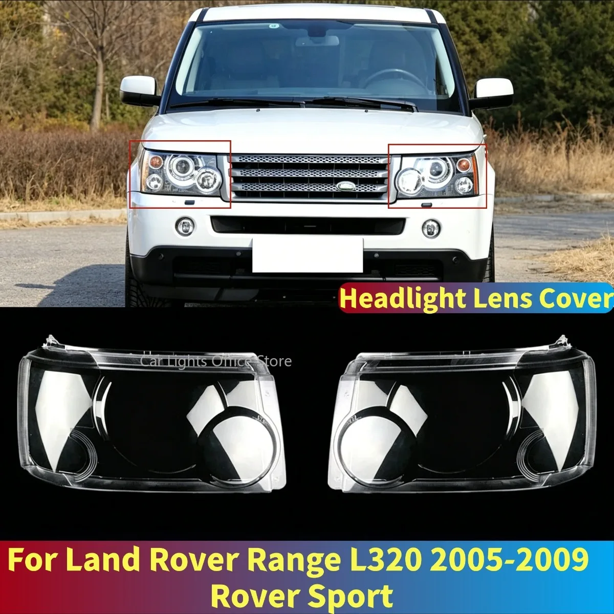 Pair Headlamp Headlight Lens Cover Rover Sport For Land Rover Range L320 2005-2009 Car Headlight Lamp Shell Transparent
Pair Headlamp Headlight Lens Cover Rover Sport For Land Rover Range L320 2005-2009 Car Headlight Lamp Shell Transparent