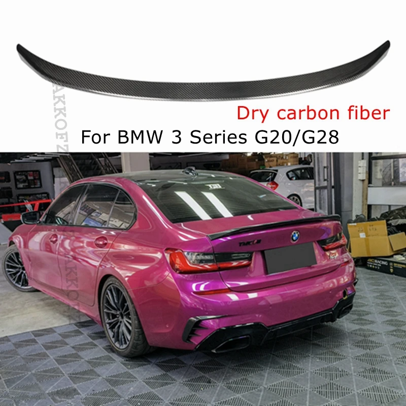 Dry carbon fiber spoiler For BMW 3 Series G20/G28 MP style car rear trunk wing 2019 -2022
Dry carbon fiber spoiler For BMW 3 Series G20/G28 MP style car rear trunk wing 2019 -2022