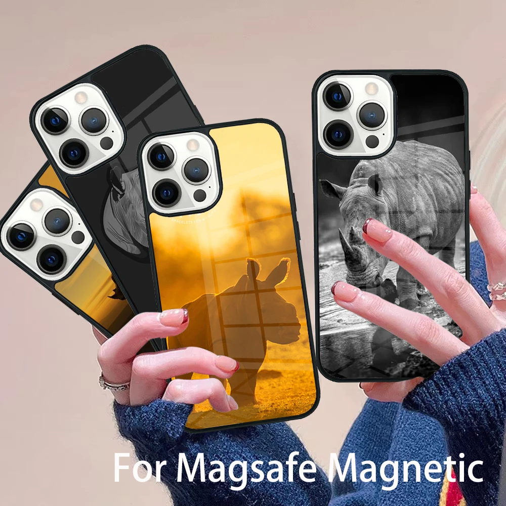 Animal Rhino Phone Case Magesafe Magnetic Wireless Charge Cover For IPhone 16 11 12 13 14 15 Pro Max Plus Mini
Animal Rhino Phone Case Magesafe Magnetic Wireless Charge Cover For IPhone 16 11 12 13 14 15 Pro Max Plus Mini
