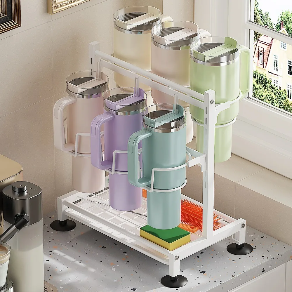 Insulated Cup Storage Rack Double Layer Draining Rack Kitchen Organizer and Storag
Insulated Cup Storage Rack Double Layer Draining Rack Kitchen Organizer and Storag