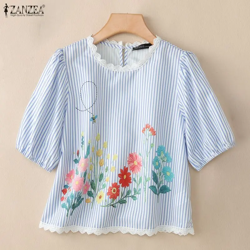 2026 Summer Floral Printed Blouse ZANZEA Women Bohemain Short Sleeve Holiday Tops Casual O Neck Blusas Femme Elegant Work Shirt
2026 Summer Floral Printed Blouse ZANZEA Women Bohemain Short Sleeve Holiday Tops Casual O Neck Blusas Femme Elegant Work Shirt