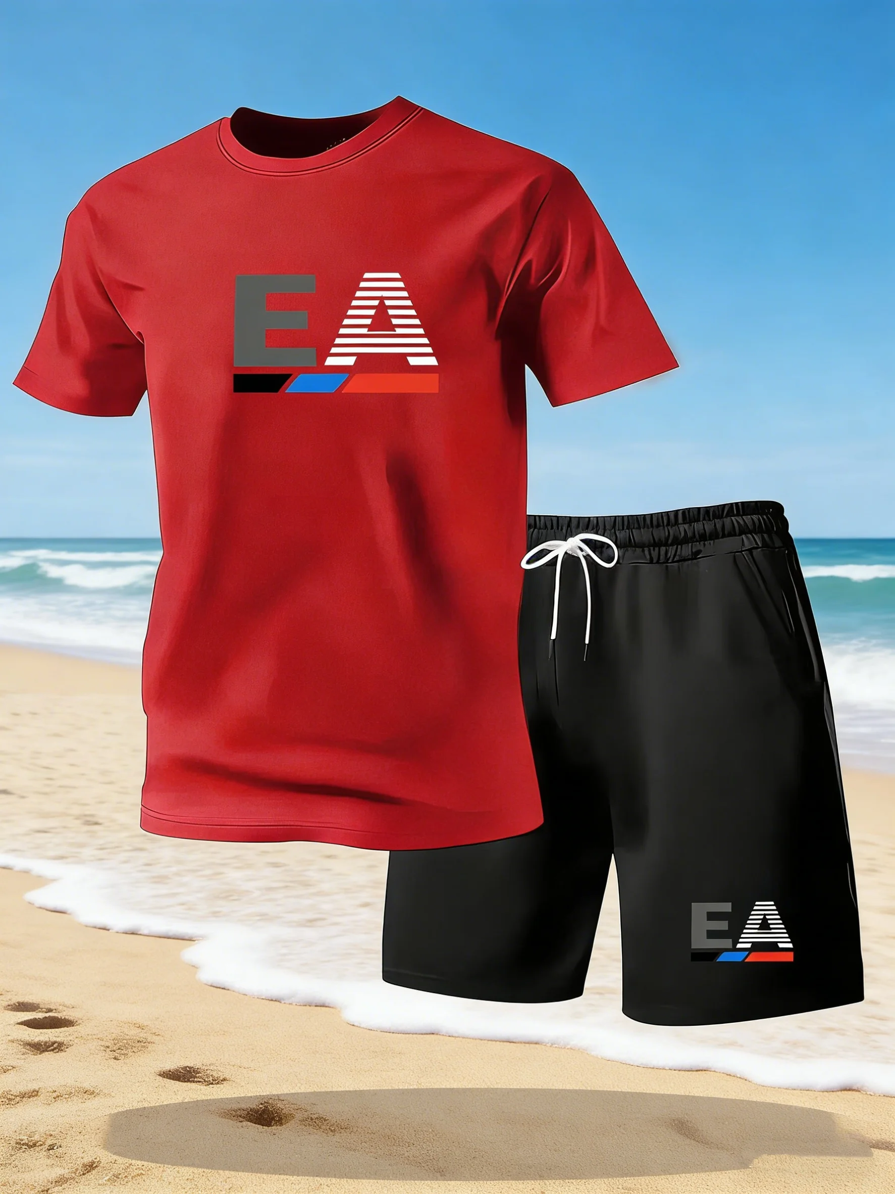 Trendy Suits for Men Men's Summer Shorts Set Gym Outfit Student Short Sleeve Tee 2 Piece Set Tracksuits Men Casual Men Clothing
Trendy Suits for Men Men's Summer Shorts Set Gym Outfit Student Short Sleeve Tee 2 Piece Set Tracksuits Men Casual Men Clothing