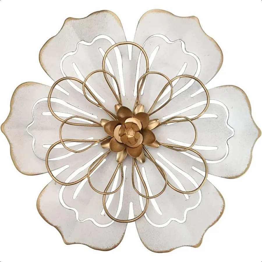 Metal Flower Wall Art Decor 8.3" Rustic Modern Floral Sculpture Distressed Iron Wall Hanging Home Decoration Accent Artworks fo
Metal Flower Wall Art Decor 8.3" Rustic Modern Floral Sculpture Distressed Iron Wall Hanging Home Decoration Accent Artworks fo