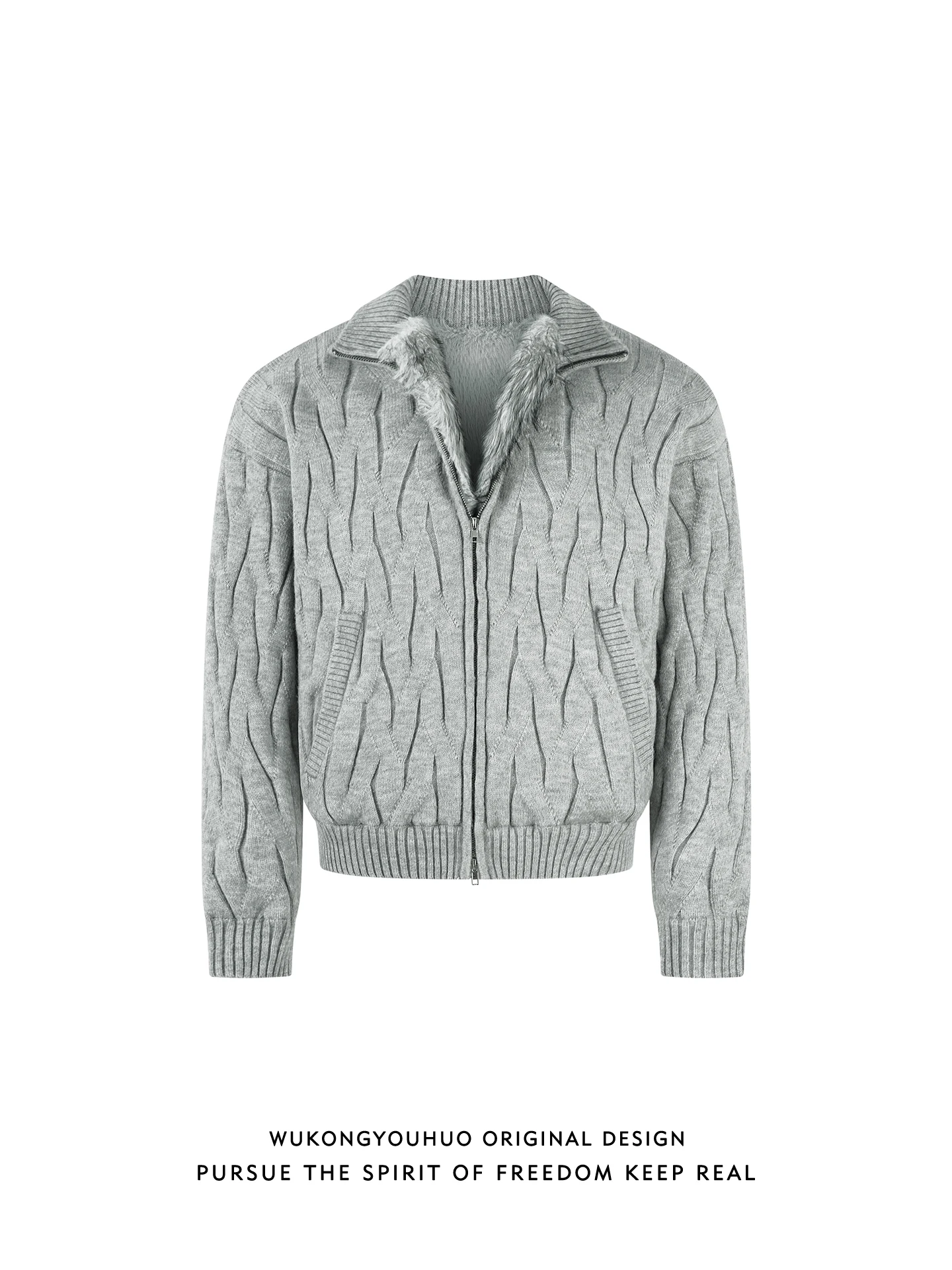 Теплый вязаный кардиган на флисовой подкладке, мужской зимний свитер с воротником-стойкой, повседневный, модный, с узором «Горный орел», открытое пальто
Теплый вязаный кардиган на флисовой подкладке, мужской зимний свитер с воротником-стойкой, повседневный, модный, с узором «Горный орел», открытое пальто