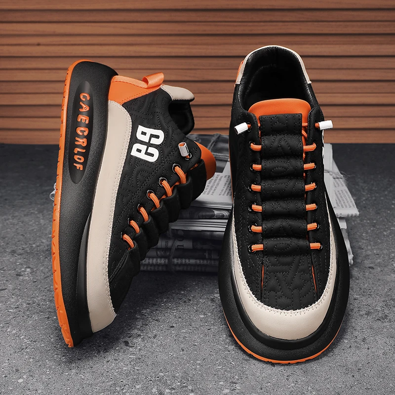 2023 Men's leather Casual Shoes Breathable Luxury Men Shoe Flat Lace-Up Men Sneakers White Business Travel Tenis Masculino Air 1
2023 Men's leather Casual Shoes Breathable Luxury Men Shoe Flat Lace-Up Men Sneakers White Business Travel Tenis Masculino Air 1