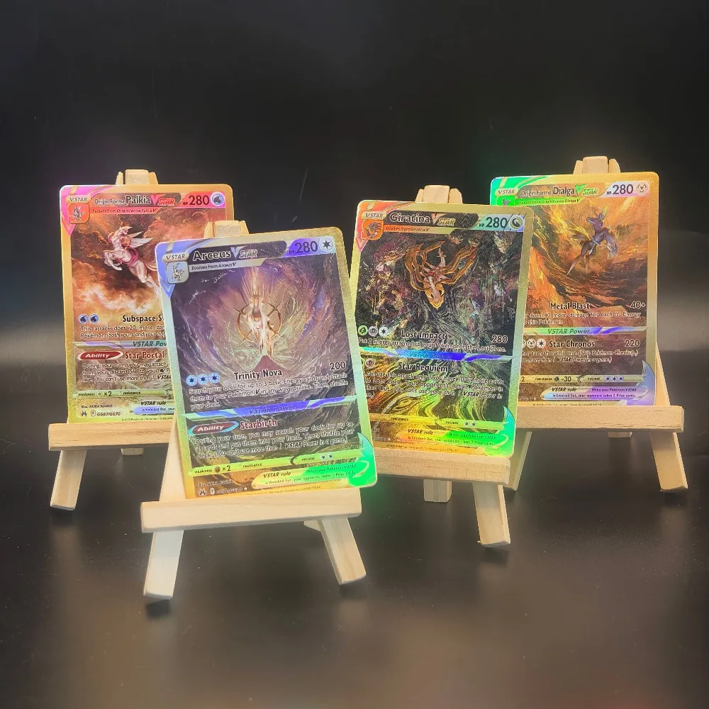 DIY Pocket Monsters Anime Sinnoh Zenith Legend VSTAR Set Arceus Dialga Palkia Giratina Cards TCG Collectible Card BOYS GIFTS
DIY Pocket Monsters Anime Sinnoh Zenith Legend VSTAR Set Arceus Dialga Palkia Giratina Cards TCG Collectible Card BOYS GIFTS