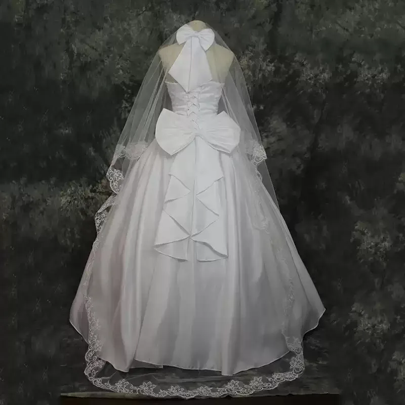 Костюм для косплея Fate/Zero Altria Pendragon, свадебное платье с цветочным узором, наряд для Хэллоуина, женский костюм для ролевых игр COSFun
Костюм для косплея Fate/Zero Altria Pendragon, свадебное платье с цветочным узором, наряд для Хэллоуина, женский костюм для ролевых игр COSFun