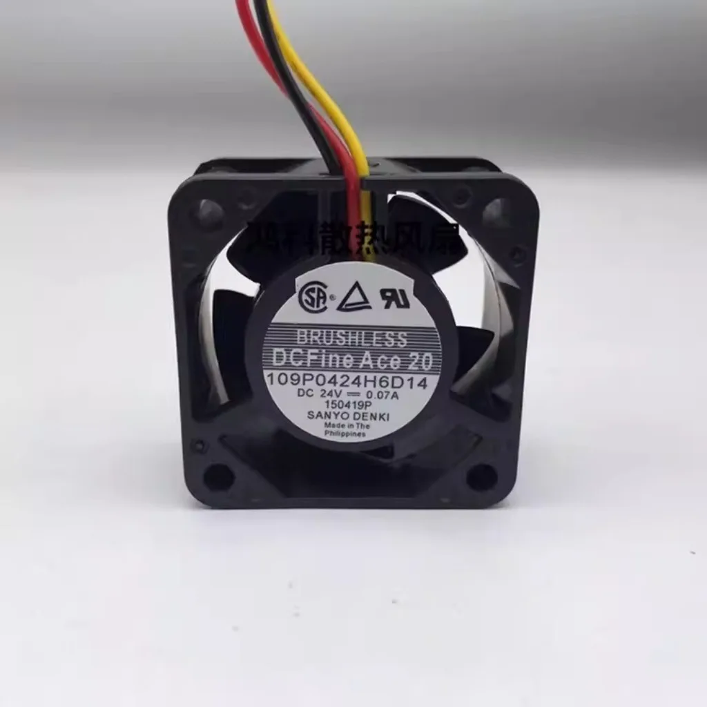 for Sanyo SanAce40 109P0424H6D14 DC24V 0.07A 4020 3-Wire Inverter Cooling Fan
for Sanyo SanAce40 109P0424H6D14 DC24V 0.07A 4020 3-Wire Inverter Cooling Fan