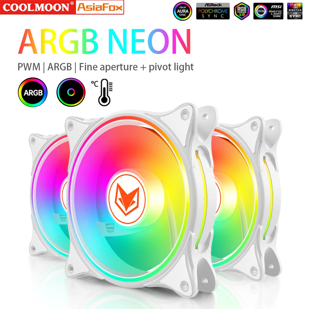 COOLMOON Mute Ventilador 5V 3 Pin ARGB Cooling Fan Radiator 12V 4 Pin PWM Case Chassis Fans Hydraulic Bearing 24 LED Accessories
COOLMOON Mute Ventilador 5V 3 Pin ARGB Cooling Fan Radiator 12V 4 Pin PWM Case Chassis Fans Hydraulic Bearing 24 LED Accessories