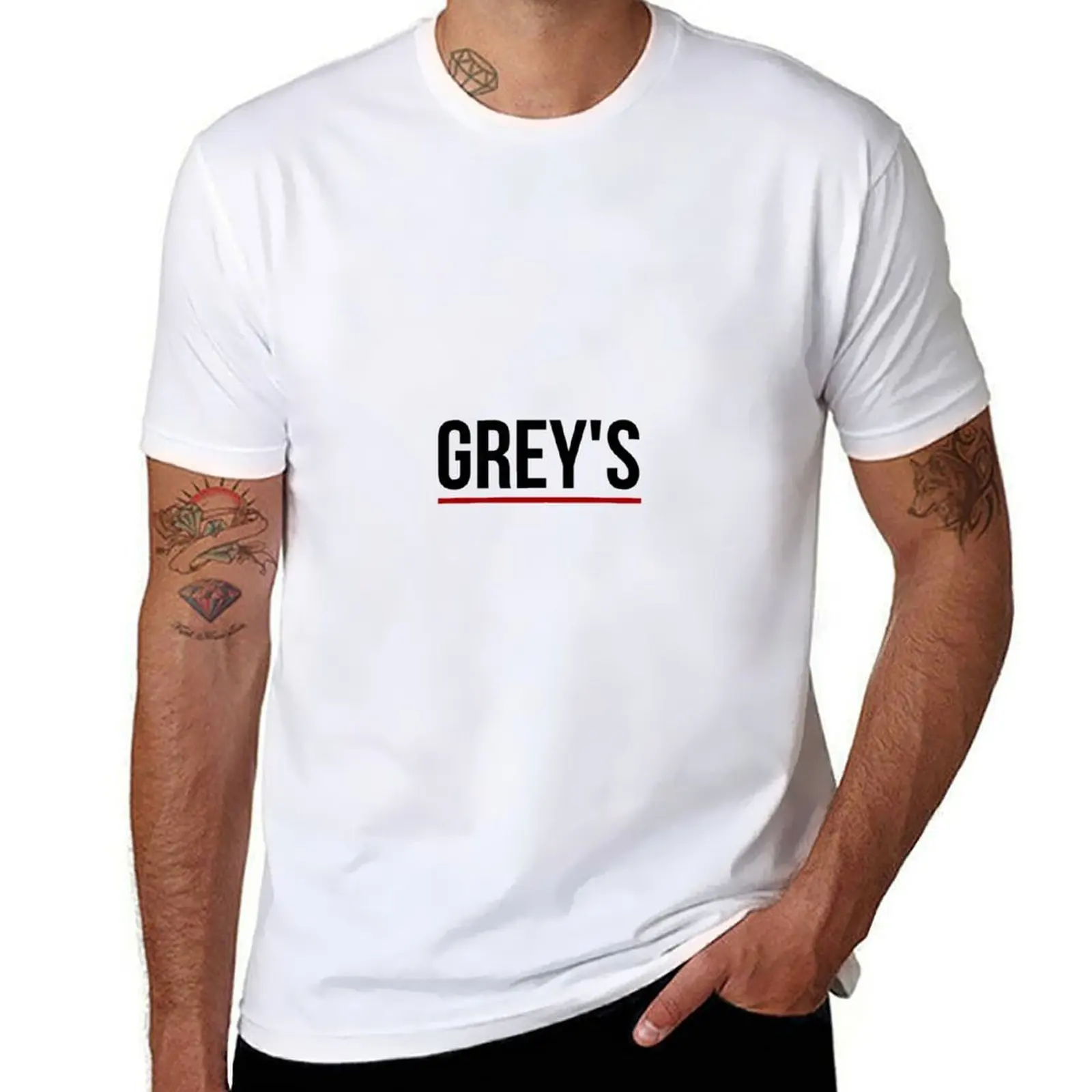 grey's T-Shirt t shirt man casual t shirts with prints T-Shirt 
grey's T-Shirt t shirt man casual t shirts with prints T-Shirt