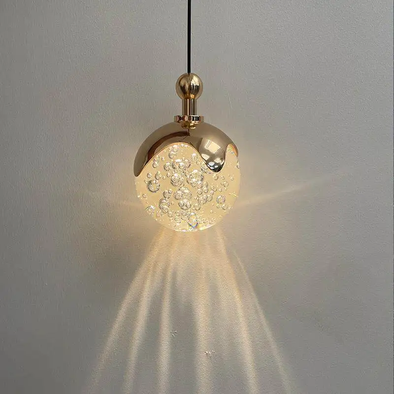 Nordic Minimalist Crystal Ball Led Pendant Lights Living Room Bedroom Bedside Villa Premium Feel Decoration Small Hanging Lamps
Nordic Minimalist Crystal Ball Led Pendant Lights Living Room Bedroom Bedside Villa Premium Feel Decoration Small Hanging Lamps