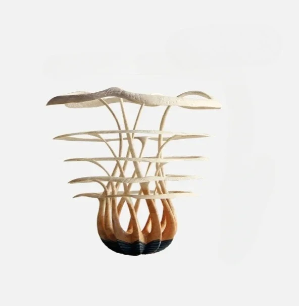 a Abstract wood carving ornament hotel clubhouse model room porch soft decoration high-end sculpture art installation
a Abstract wood carving ornament hotel clubhouse model room porch soft decoration high-end sculpture art installation