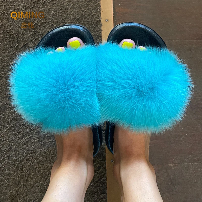Summer Real Fur Slippers Women Fur Slides Woman Flip Flops Sandals Ladies Cute Fuzzy Fluffy Plush Fox Furry Slippers House Shoes
Summer Real Fur Slippers Women Fur Slides Woman Flip Flops Sandals Ladies Cute Fuzzy Fluffy Plush Fox Furry Slippers House Shoes