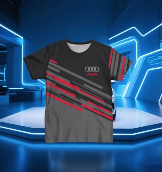 Audi's New Summer 3D Printed Short Sleeved T-shirt for Outdoor Sports, Quick Drying, Breathable, Cool Polyester Thin T-shirt
Audi's New Summer 3D Printed Short Sleeved T-shirt for Outdoor Sports, Quick Drying, Breathable, Cool Polyester Thin T-shirt