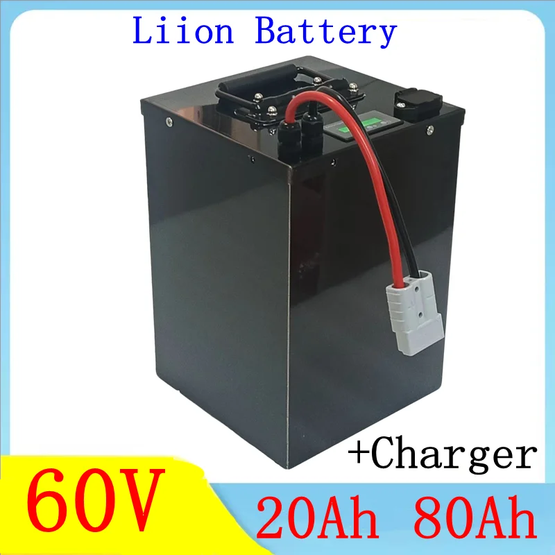62.9V 60V 60 80Ah lithium ion battery BMS 16S 62.9V 63V li ion battery for 3000w scooter bike Tricycle Motorcycle +10A charger
62.9V 60V 60 80Ah lithium ion battery BMS 16S 62.9V 63V li ion battery for 3000w scooter bike Tricycle Motorcycle +10A charger