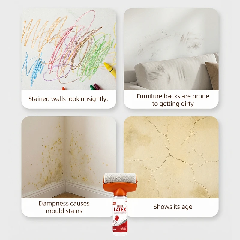 Roller Brush | Wall Repair Tool | Renovation Kit | Odorless Paint Brush | Ideal for repairing tile walls | Easy to use | Long-la
Roller Brush | Wall Repair Tool | Renovation Kit | Odorless Paint Brush | Ideal for repairing tile walls | Easy to use | Long-la