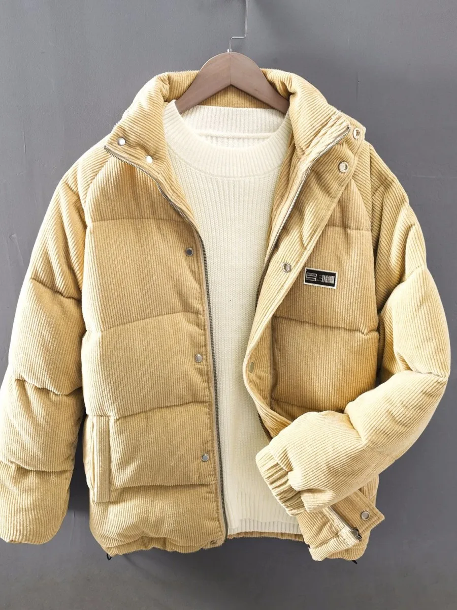 Retro Japanese Sle Thiened Cotton Jaet Men's Winter Faionable American Bread Coat Cotton Padded Coat Outerwear
Retro Japanese Sle Thiened Cotton Jaet Men's Winter Faionable American Bread Coat Cotton Padded Coat Outerwear